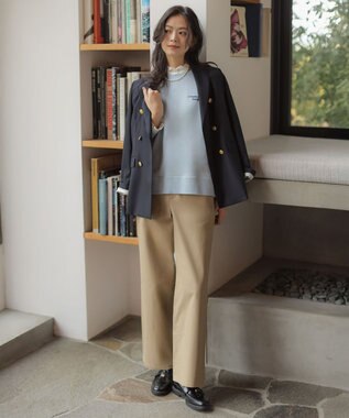 J.PRESS LADIES オックス ダブル テーラードジャケット ネイビー系