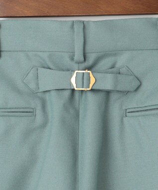 J.PRESS MEN 【J.PRESS ORIGINLAS】1001 PAPER FLANNEL PIPED STEM 1TUCK / JAPAN MADE ピーコックグリーン系