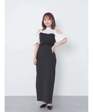 earth music&ecology マルチＷＡＹサス付タイトスカート Ivory