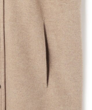 BEIGE， 【VERY NaVY12月号掲載】LABBOCK / ウール混ラグランステンカラーコート Taupe