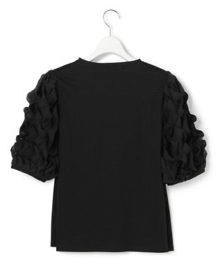 23区 S 【GOLD LABEL】エンブロイダリー コンビ TEE ブラック系