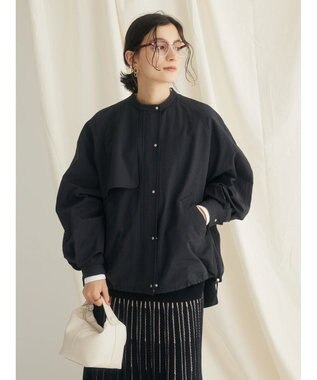 CRAFT STANDARD BOUTIQUE 綿ナイロングログランブルゾン Black