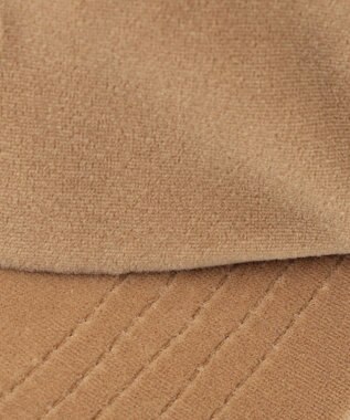 TOCCA 【防臭・吸水速乾・UVカット・サイズ調整可・リボン取り外し可】VELVET LOGOCAP キャップ ベージュ系