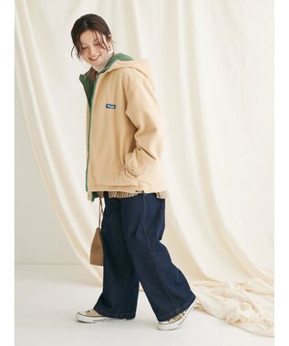 CRAFT STANDARD BOUTIQUE ナイロン×裏フリースリバーシブルブルゾンＬ／Ｓ Green