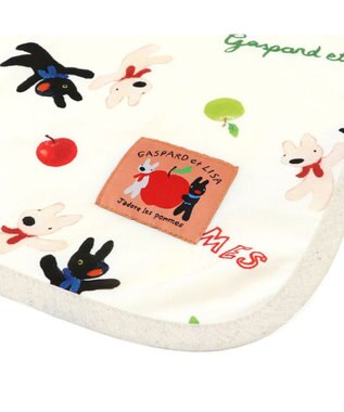 PET PARADISE リサとガスパール クールケット 《リンゴ柄》 オフホワイト