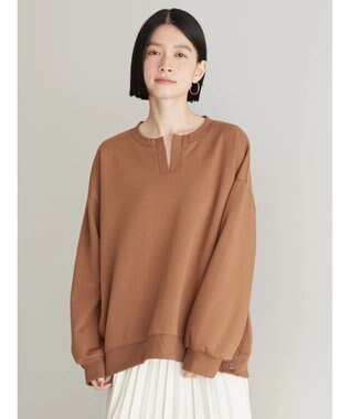 AMERICAN HOLIC カフタンサイドボタンポンチプルオーバー Camel