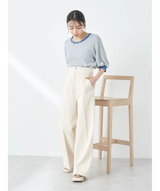 earth music&ecology ギンガムパフＴＥＥ Mint