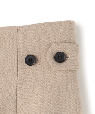 BEIGE， 【VERY NaVY12月号掲載】BUNNELL / ウールハイウエストタブボタンスカート L.Taupe