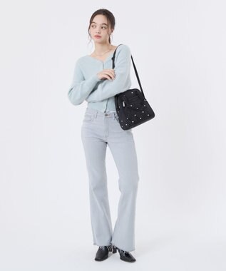 LeSportsac N/S MINI SATCHEL/レッド/ホワイトハートEMB レッド/ホワイトハートEMB