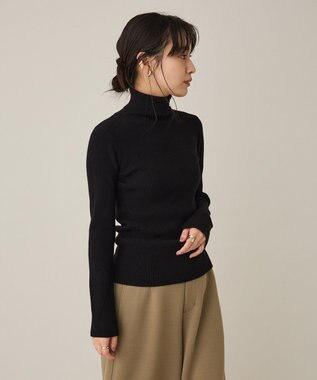 CRAFT STANDARD BOUTIQUE リブタートルニットプルオーバー Black