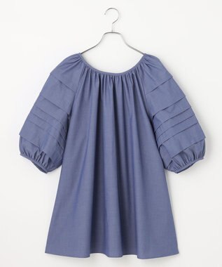 #Newans 【ANSWER for ほど甘トレンド】タックスリーブブラウス デニム系