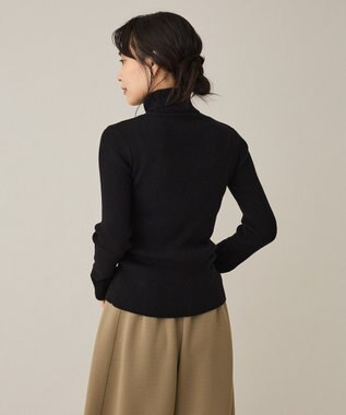 CRAFT STANDARD BOUTIQUE リブタートルニットプルオーバー Black