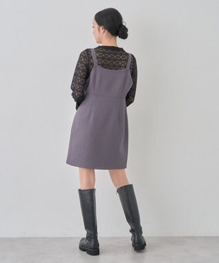 earth music&ecology フラワーレースプルオーバー Black