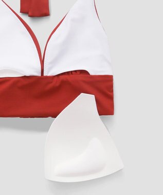 San-ai Resort（三愛水着楽園） ナチュラルだけどしっかり盛れる【ナチュラルアップブラ】　ノンワイヤービキニ　7M・9M　【San-ai Resort（サンアイリゾート）】 オレンジ