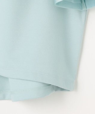 ANY SIS ゆるVネックチュールフリル袖 プルオーバー アイスブルー