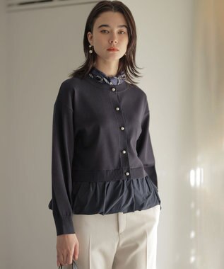 組曲 【前後着用可】バルーンドッキング ニット ネイビー系