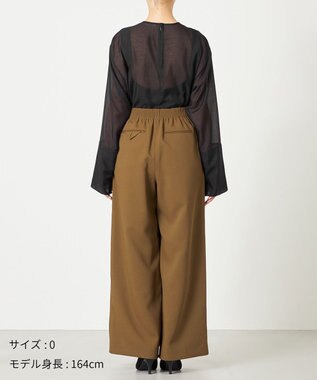 NAVE 【ReNAVE・洗える/UVカット】スパンポリエステル パンツ カーキ系