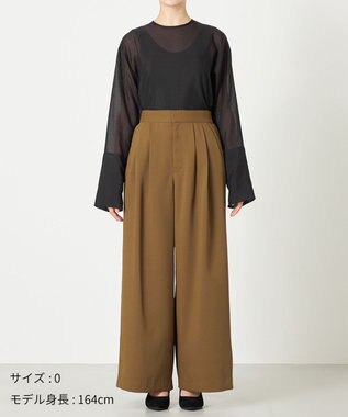 NAVE 【ReNAVE・洗える/UVカット】スパンポリエステル パンツ カーキ系