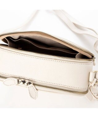 UNBILLION アトランタ ATLANTA / 牛革BOX型ウォレットショルダー アイボリー