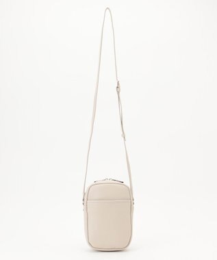 LA BAGAGERIE ランダムプリーツショルダーバッグ タテ アイボリー