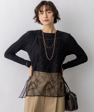 23区 【先行予約】刺繍レース キャミソール