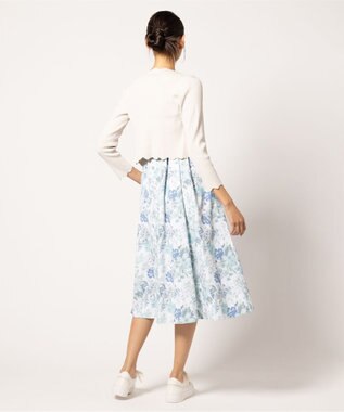 TOCCA ZIGZAG KNIT カーディガン ライトグレー系