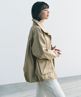 UNFILO L スタンド ZIPアウター ベージュ