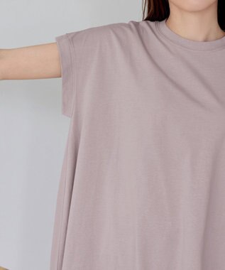 Tiaclasse 【接触冷感】 フレンチスリーブフレアカットソー ピンク