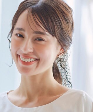 Tiaclasse 【2type】スカーフ柄シュシュ A：ブラック(スカーフ）