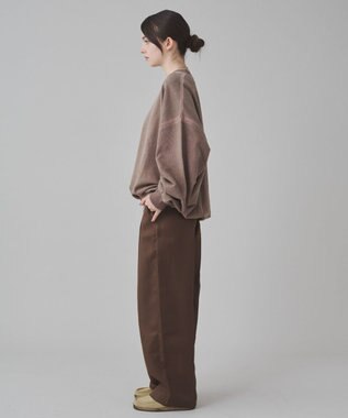 WEGO 【ユニセックス着用ITEM】バルーンクロップドプルオーバー ブラウン