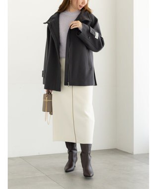 Te chichi メルトンジャージーナロースカート オフホワイト