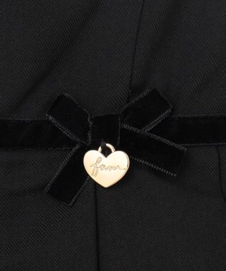 ANY KIDS モノトーン音符ジャンパースカート ブラック