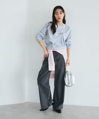 CRAFT STANDARD BOUTIQUE シアージョーゼットニットカーディガン Light Pink