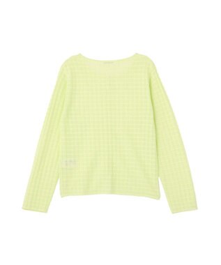 AMERICAN HOLIC シアーチェックカーディガン Lime Green
