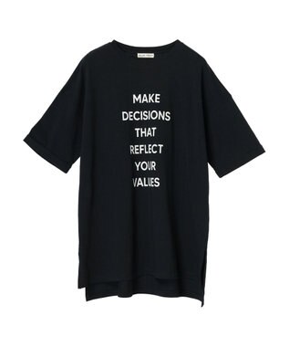CRAFT STANDARD BOUTIQUE シルケット天竺　ロゴＰＴ　ＢＩＧ　Ｔｅｅ　Ｓ／Ｓ Black