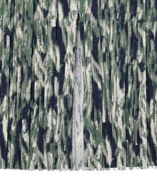 Green Parks 柄プリーツスカート Green