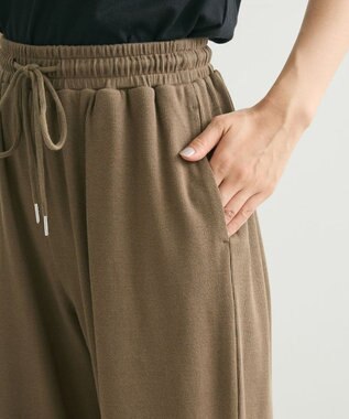 Green Parks ・ｓｗｉｎｇ　ｂｙ　リブカットソーイージーパンツ Khaki