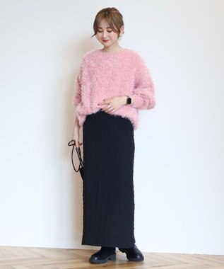 AMERICAN HOLIC フェザーゆるニットプルオーバー Pink