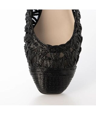 Riz raffinee <Riz raffinee>メッシュフラットパンプス ブラック