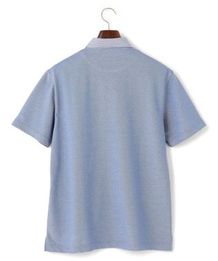 J.PRESS MEN 【WEB・一部店舗限定】バーズアイカノコ ポロシャツ サックスブルー系