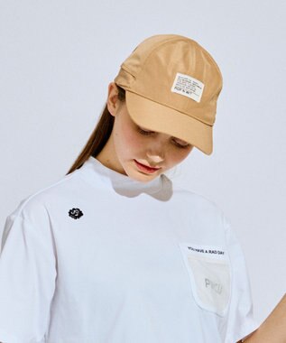 PW CIRCULUS 【手洗い洗濯可 / 通気性抜群】 【UNISEX】【スピンドルで調整可能】ジェットキャップ  ゴルフ ベージュ系