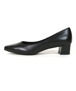 Dominic3 晴雨兼用 スクエアトゥ レザーパンプス ブラック