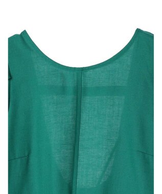 earth music&ecology リサイクルポリエステルブレンドＡラインワンピース Green