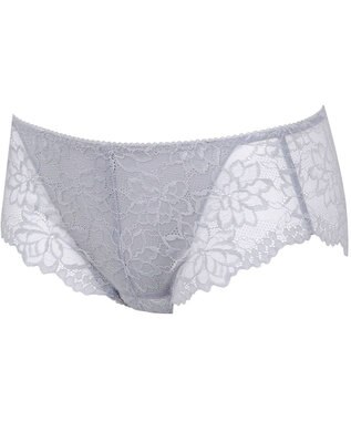 WACOAL サニタリーショーツ 【GOCOCi ゴコチ】 「普通~多い日」に対応 後ろまでしっかりカバー 羽付きナプキン対応 総レース 生理用ショーツ はきこみ丈あさめ レディース PGG198 /ワコール グレー