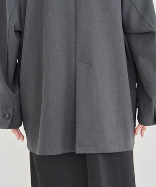 Green Parks ・ＥＬＥＮＣＡＲＥ　ＤＵＥ　袖コード刺繍ジャケッ Charcoal Gray