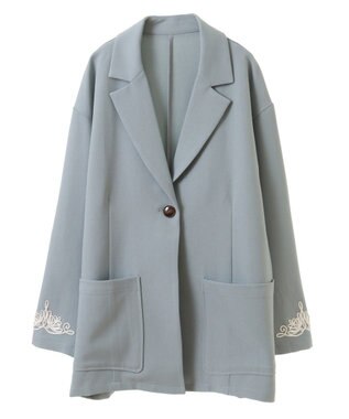 Green Parks ・ＥＬＥＮＣＡＲＥ　ＤＵＥ　袖コード刺繍ジャケッ Mint