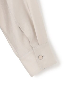 ICB 【先行予約・WEB限定カラーあり】 リヨセルナイロンワッシャー Vネックブルゾン サックスグレー