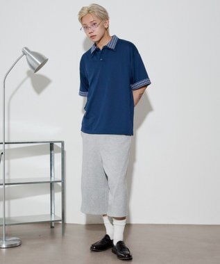 WEGO 【ユニセックス着用ITEM】シャツレイヤードT（SS） ネイビー