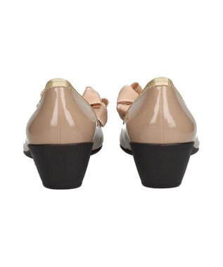 Bridget Birkin ＜3E＞【Bridget Birkin Walk】ステッチリボンウォーキングパンプス ベージュエナメル