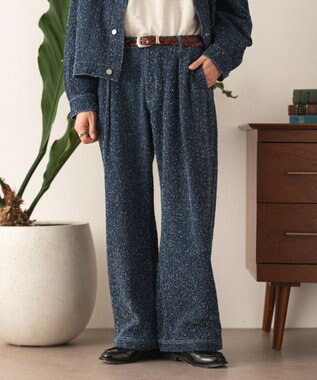 WEGO ネップデニムバギーパンツ